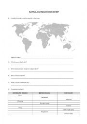 English Worksheet: Australian English