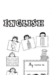 English Worksheet: English Portfolio Cover