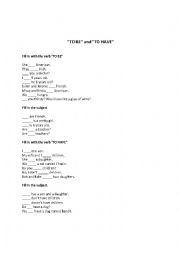 English Worksheet: Review of 