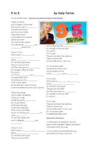 English Worksheet: 9 to 5 - Workplace Communication