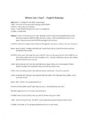 English Worksheet: Funny Apartment Roleplay