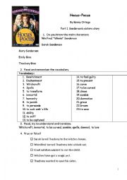 English Worksheet: Hocus-pocus moviesheet