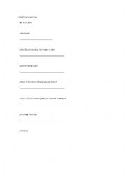 Greetings exercises