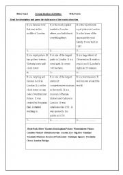 English Worksheet: London monuments