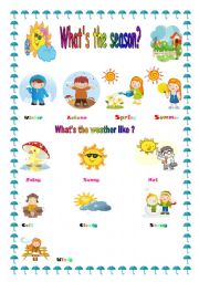 English Worksheet: Weather