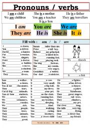 Pronouns and verbs