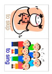 English Worksheet: Action flashcards