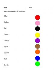 Match Color to Color Word