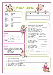 English Worksheet: PRESENT SIMPLE