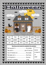 English Worksheet: Halloween