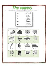 English Worksheet: Vowels