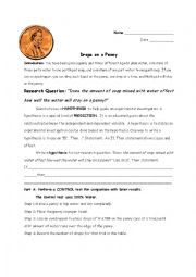 English Worksheet: Drops on a penny 