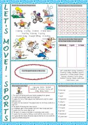 English Worksheet: Sports Vocabulary Exercises