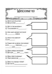 English Worksheet: Make A Country