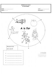 alphabet worksheet