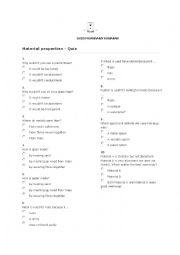 English Worksheet: material 