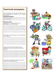 English Worksheet: jobs and freetime activities