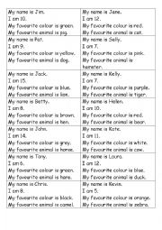 English Worksheet: Nice to meet you