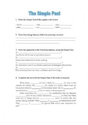 English Worksheet: Past Simple