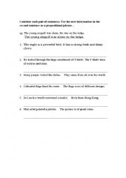 English Worksheet: conjunction