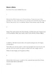 English Worksheet: Winnie in Winter comprehension exercises