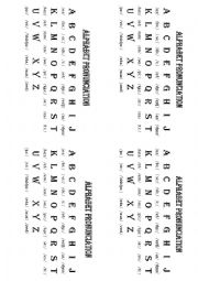 English Worksheet: Alphabet  Pronunciation