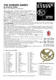 English Worksheet: The Hunger Games 