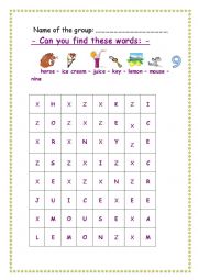 words puzzle letters : H-I-J-K-L-M-N
