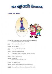 English Worksheet: the cliff casttle diamonds