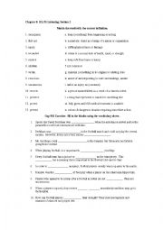 English Worksheet: vocabulary