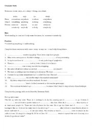 English Worksheet: Something anything