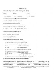 English Worksheet: Simple present worksheet