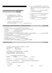 English Worksheet: grammar questions