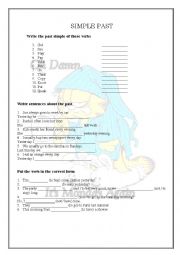 English Worksheet: past simple