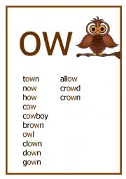 English Worksheet: OW! Reading worksheet