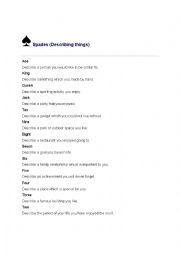 English Worksheet: IELTS Speaking Card Game