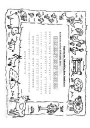 English Worksheet: Animals cryptogram