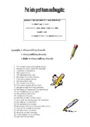 English Worksheet: Negations - past simple