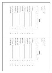 English Worksheet: Numbers from 11 to 20