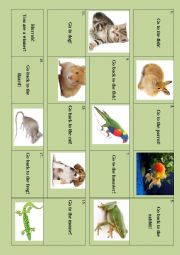 English Worksheet: Pets game