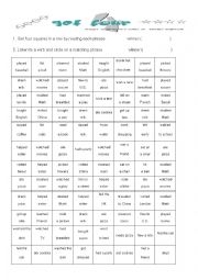 past verb form practice