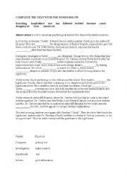 English Worksheet: MOVIE SHUTTER ISLAND
