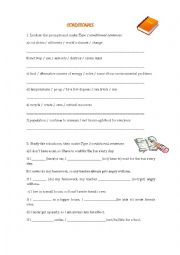 English Worksheet: conditionals 