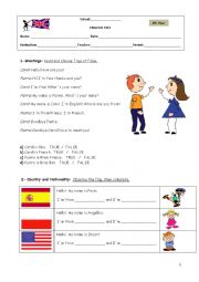 English Worksheet: English Test