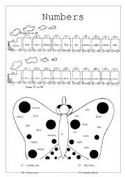 English Worksheet: Numbers