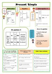 English Worksheet: Simple present worksheet