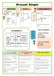 Simple present worksheet