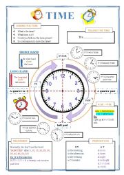 English Worksheet: What Time is it?