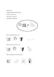 English Worksheet: Spatial Concepts