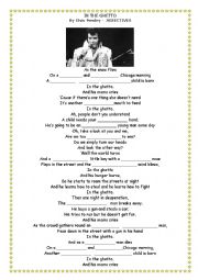English Worksheet: Adjectives - Elvis song